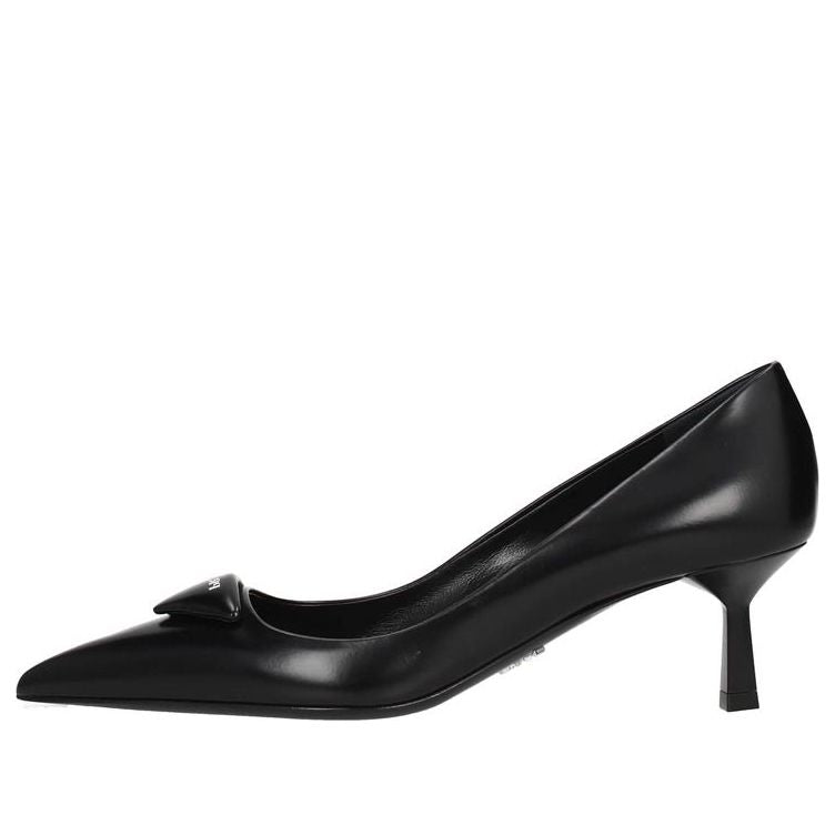 (WMNS) PRADA Spazzolato Heels 'Black' 1I928M_055_F0002_F_055