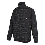 adidas Logo Printing Athleisure Casual Sports Jacket Black HE7474