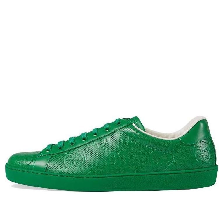 Gucci Ace Series G Printing Sports Shoe 'Green' 625787-1XK10-3727