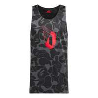 adidas x BAPE Dame 9 Reversible Basketball Jersey 'Carbon' JF1154