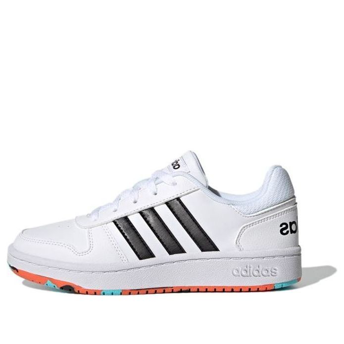 (GS) adidas Hoops 2.0 K 'White Black' H01539