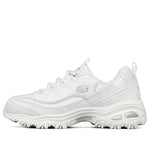 (WMNS) Skechers D Lites Low-Top Running Shoes White 149463-WHT