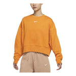 (WMNS) Nike Sportswear Pullover Round Neck Sweatshirt 'Orange' DJ7666-738