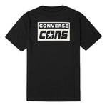 Converse Alphabet Logo Printing Retro Casual Short Sleeve Black 10021134-A01