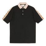 Gucci Interlock Double G Stripe Polo Shirt Black 598949-XJB0Q-1082