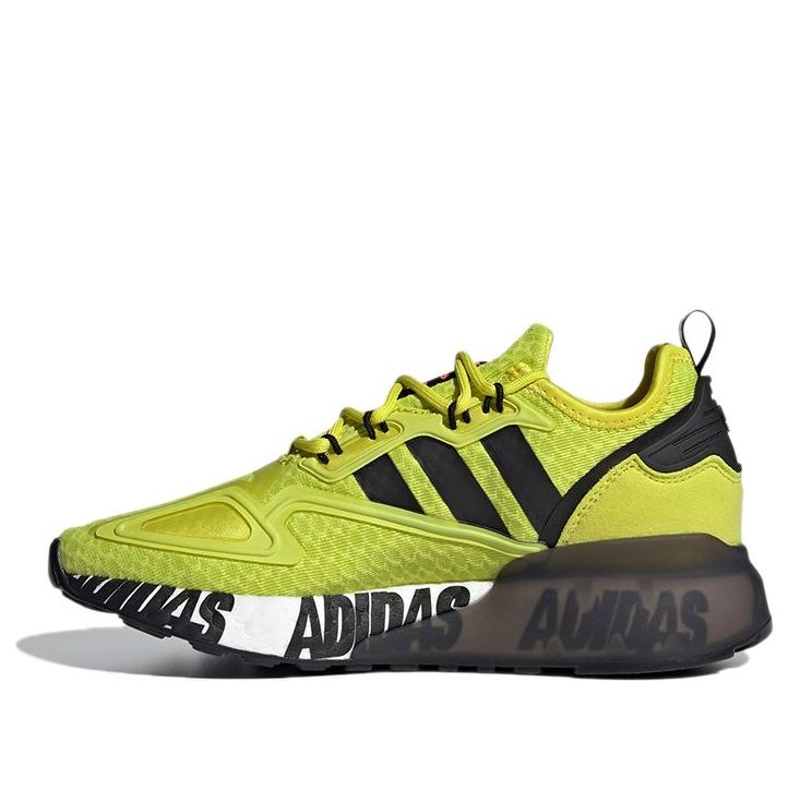 (GS) adidas ZX 2K Boost J 'Bold Logo Graphic - Acid Yellow' FY2638