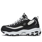 (WMNS) Skechers D Lites 1.0 Running Shoes 'Black And White' 66666254-BKW