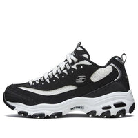 (WMNS) Skechers D Lites 1.0 Running Shoes 'Black And White' 66666254-BKW