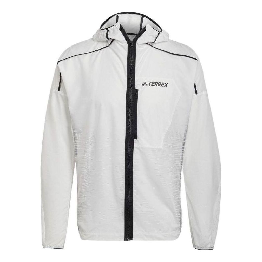 adidas Terrex Agravic Wind Jacket 'White Black' HA7538