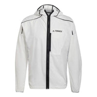 adidas Terrex Agravic Wind Jacket 'White Black' HA7538