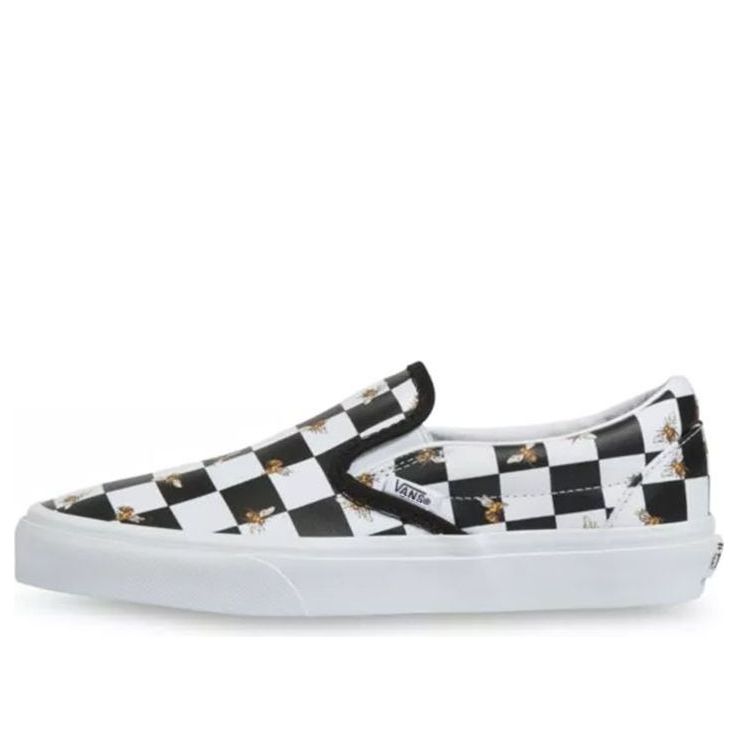 Vans Classic Slip-On Bee Check 'Black White' VN0A33TB9EH
