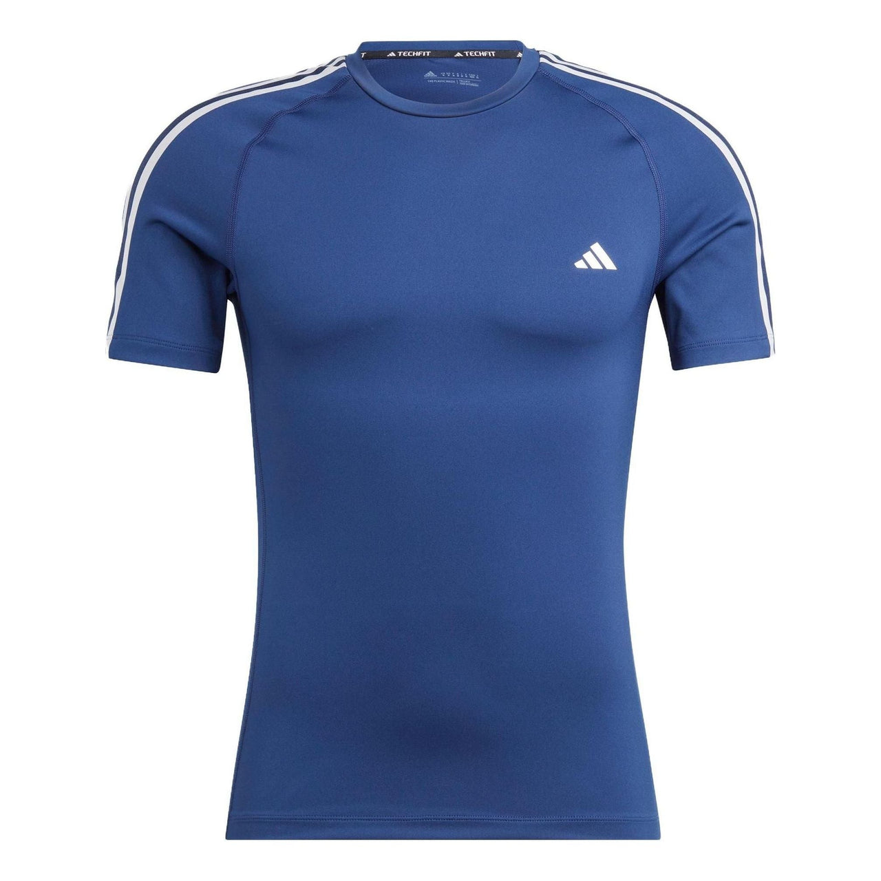 adidas Techfit 3-Stripes Training Tee 'Blue' IC2166