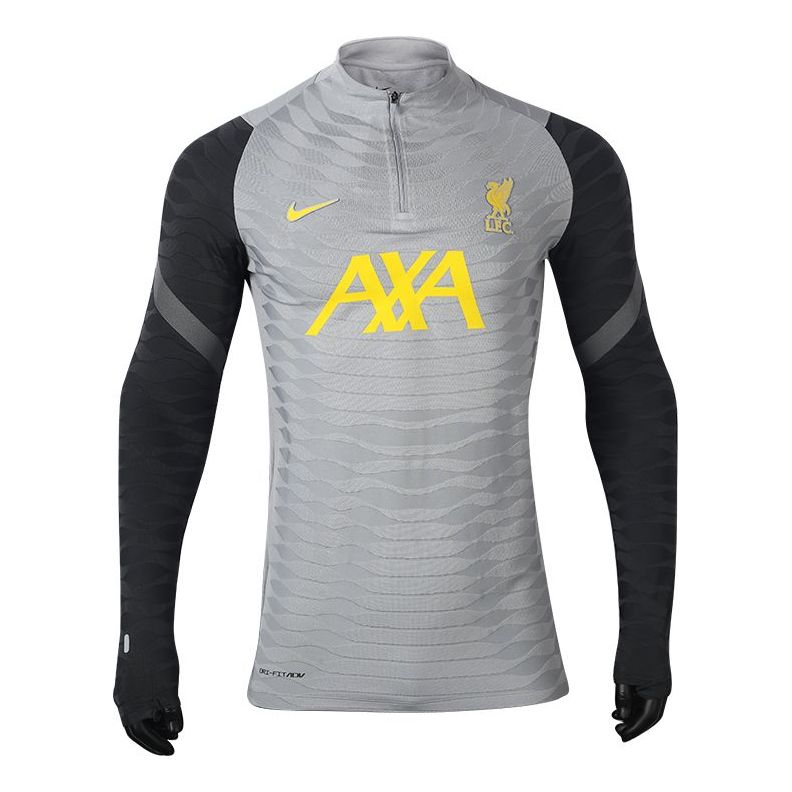 Nike Elite Dri-fit Adv Player Edition 21-22 Season Liverpool Half Zipper Training Long Sleeves Gray DB6879-017