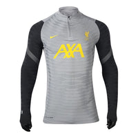 Nike Elite Dri-fit Adv Player Edition 21-22 Season Liverpool Half Zipper Training Long Sleeves Gray DB6879-017