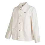 Men's Nike Solid Color Logo Printing Jacket White DQ5185-030