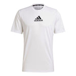 adidas Logo Printing Training Sports Round Neck Short Sleeve White GM2135