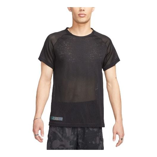 Nike Dri-FIT ADV Run Division TechKnit Short-Sleeve Running Top 'Black' DX0854-010