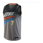 Nike NBA Basketball Sports Jersey Vest SW Fan Edition 1819 Season Thunder Anthony No. 7 Gray 912134-042