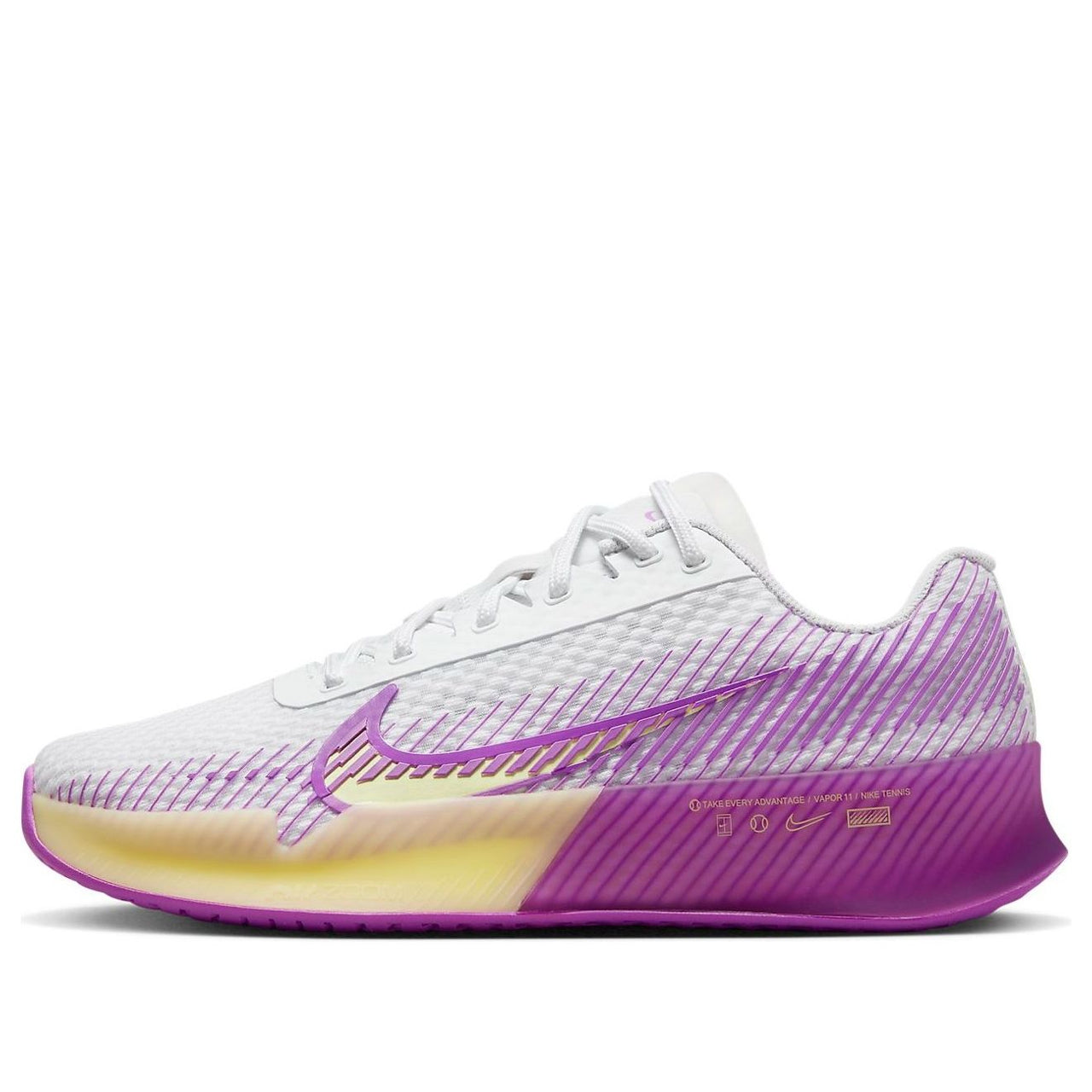 (WMNS) Nike Court Air Zoom Vapor 11 HC 'White Fuchsia Dream' DR6965-101