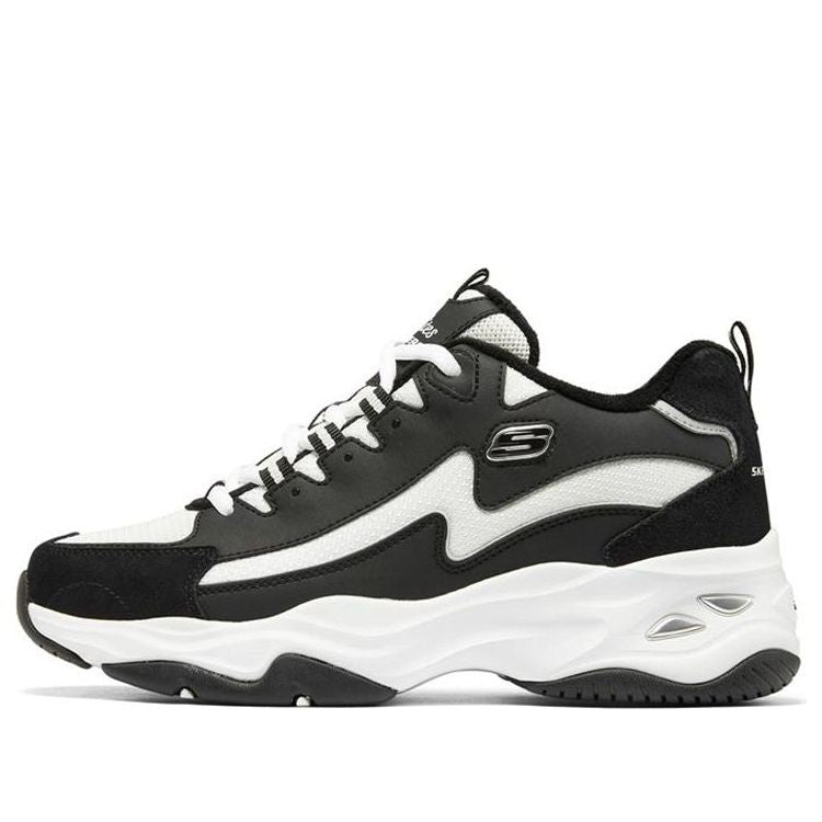 (WMNS) Skechers DLites 4.0 'Black White' 896044-BKW