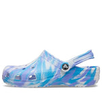 Crocs Classic Clog Marble Beach Sports Unisex White Blue Sandals 'White Blue' 206867-1FK