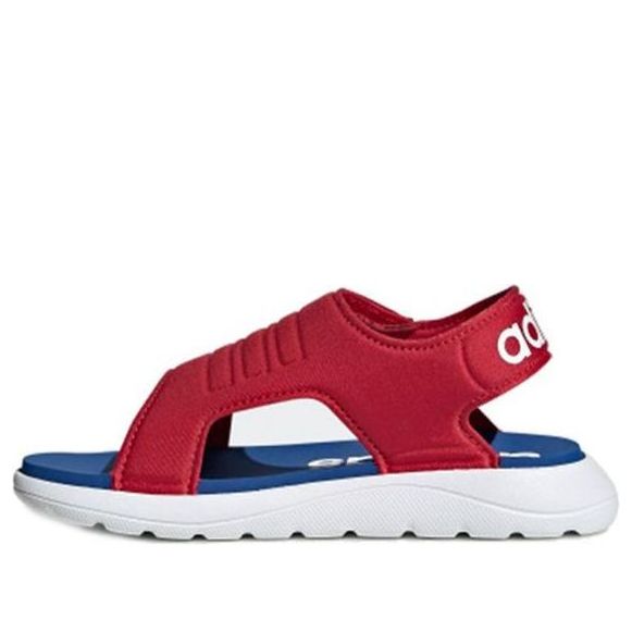 (PS) adidas Comfort Sandal C Soft Sole Cozy Sports Red Blue White Sandals 'Red Blue White' EG2234