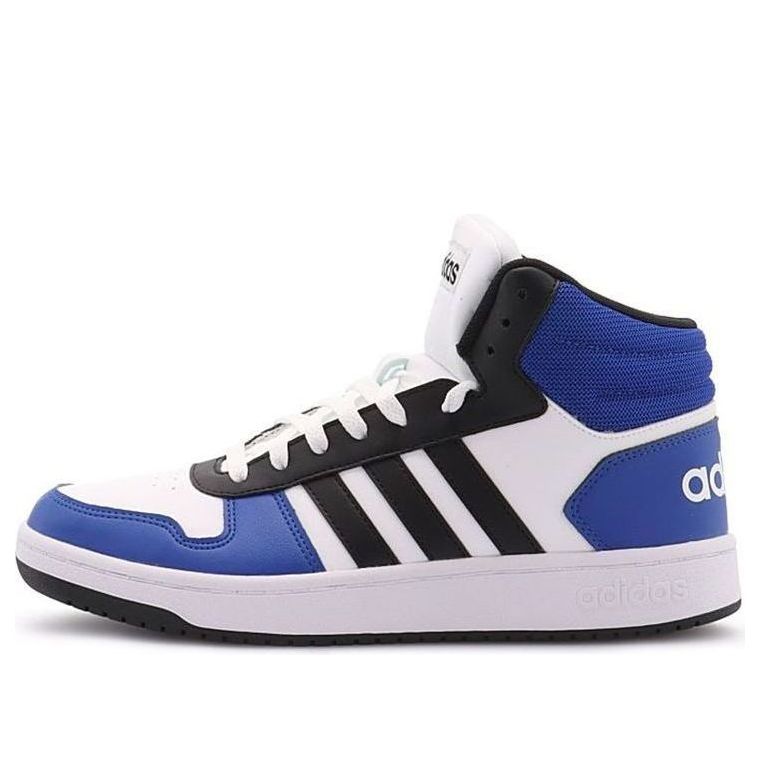 adidas Hoops 2.0 Mid 'White Blue Black' G55053