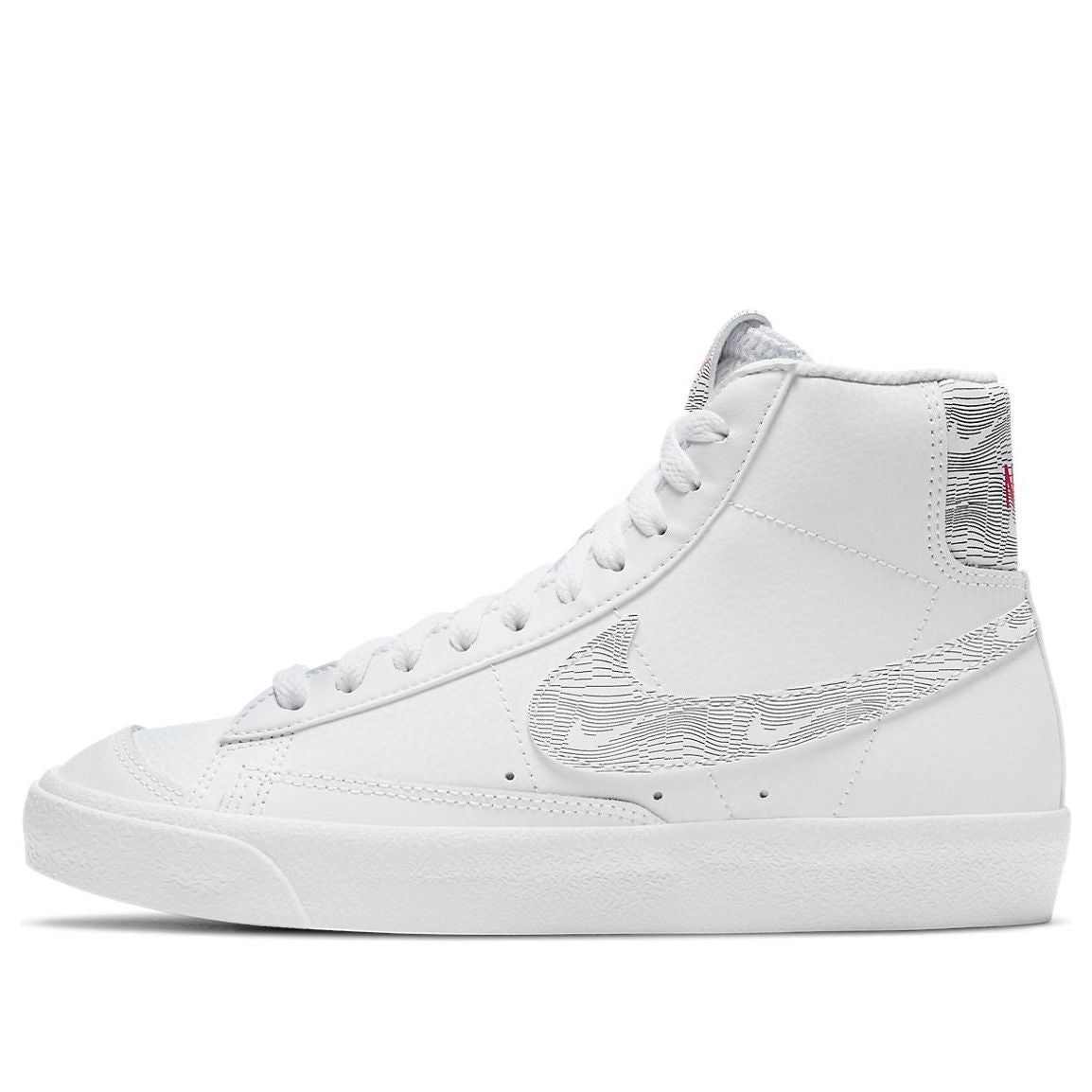 (GS) Nike Blazer Mid '77 'White Logo Print' DJ4624-100