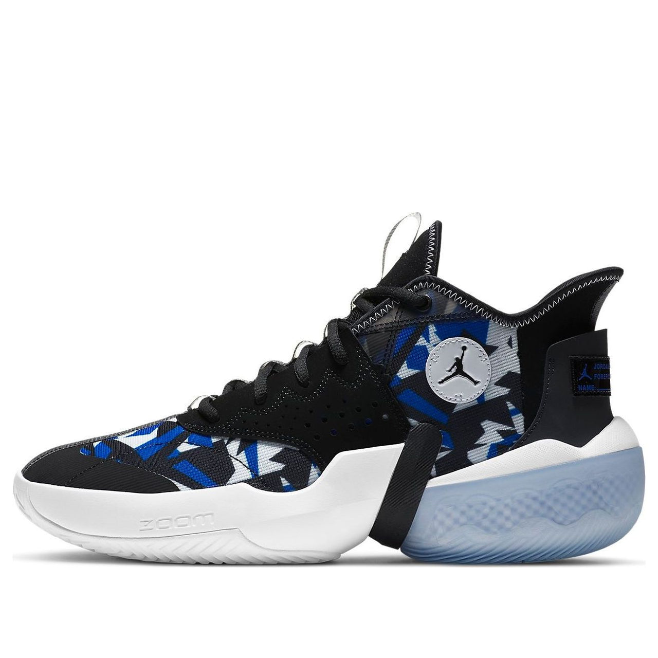 Air Jordan React Elevation PF 'Fractal Pattern - Black Racer Blue' CK6617-004