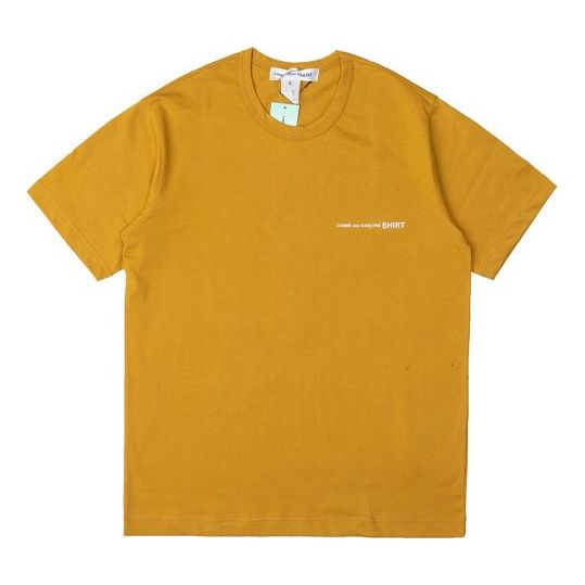COMME des GARCONS Little Logo Applique Cotton Short-sleeve Tee 'Yellow' S28121-4