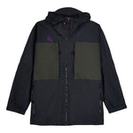 Men's Nike Windproof Colorblock Outdoor Jacket Black Purple 'Black Sequoia' AQ2294-010