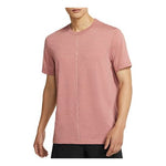 Nike Yoga Dri-FIT Solid Color Quick Dry Sports Short Sleeve Red DJ9651-652