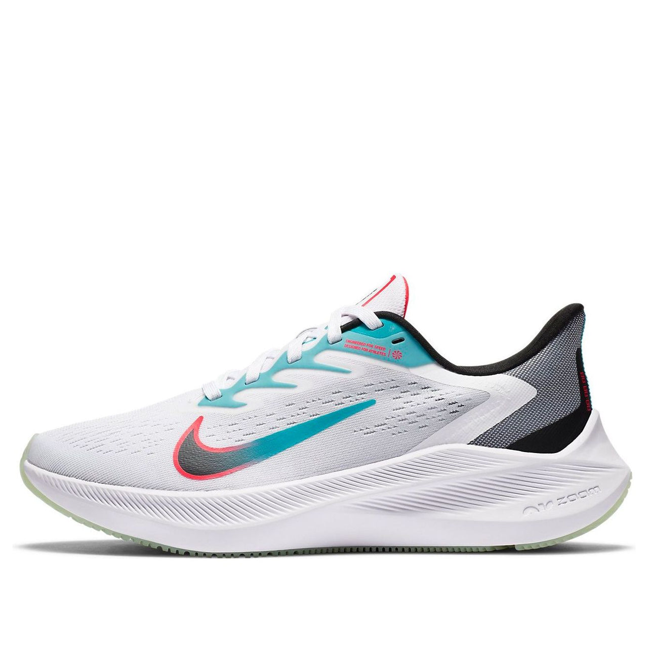 (WMNS) Nike Air Zoom Winflo 7 'White Flash Crimson' CJ0302-102