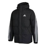 adidas 3st Puffy Dwn J Casual Sports Stay Warm hooded down Jacket Black H20754