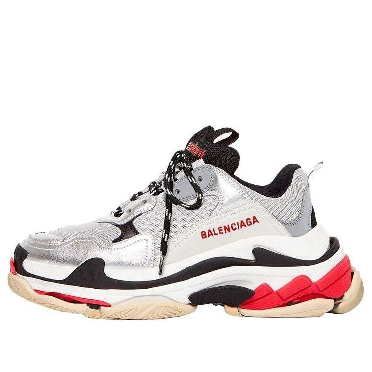 (WMNS) Balenciaga Triple S 'Red Silver White' 2019 524039W09O31081