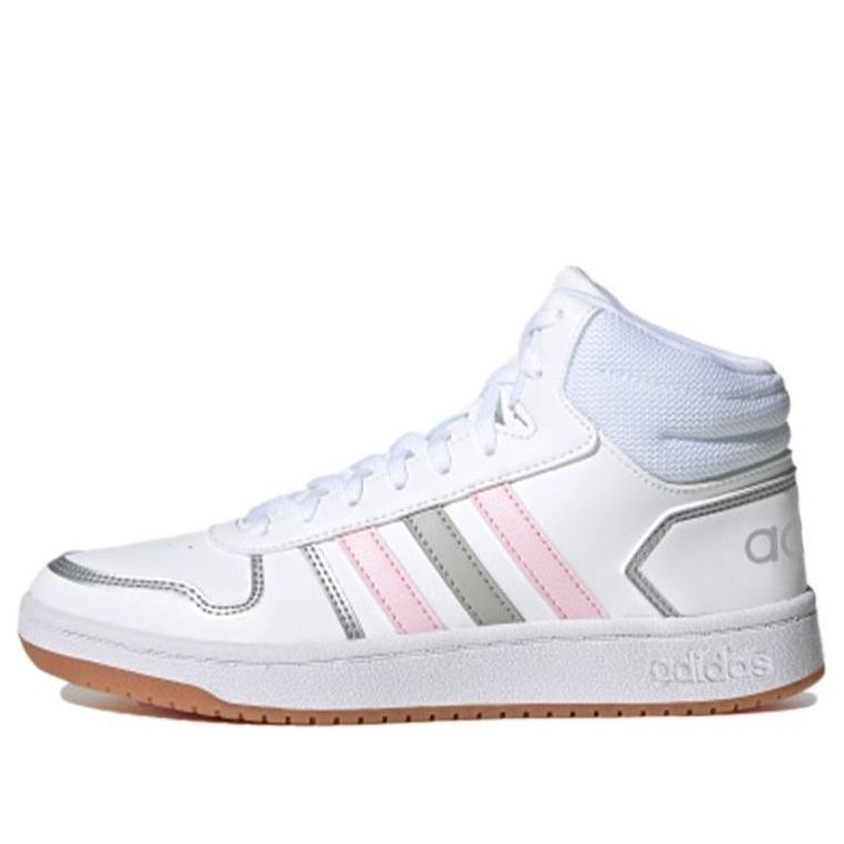 (WMNS) adidas Hoops 2.0 Mid 'White Pink Grey' FY6020