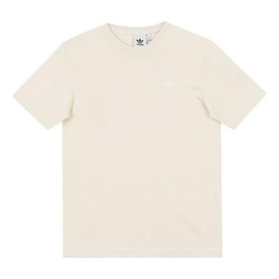 Men's adidas originals Adicolor Essentials Solid Color Casual Round Neck Short Sleeve White T-Shirt HE7194