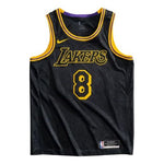 Men's Nike NBA Los Angeles Lakers City Edition 8&24 Mamba Week Kobe Commemorate Black Jersey DJ0471-010