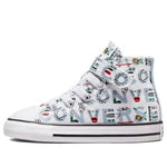 (TD) Converse Chuck Taylor All Star Easy-On High-Top Sneakers White/Blue 772771C