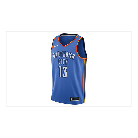 Nike NBA Basketball Jersey SW Fan Edition Oklahoma City Thunder Paul George No. 13 Blue 864497-409