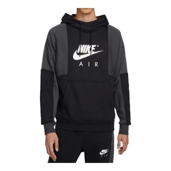 Nike Air Pullover Fleece Hoodie 'Black Anthracite' DD6383-010