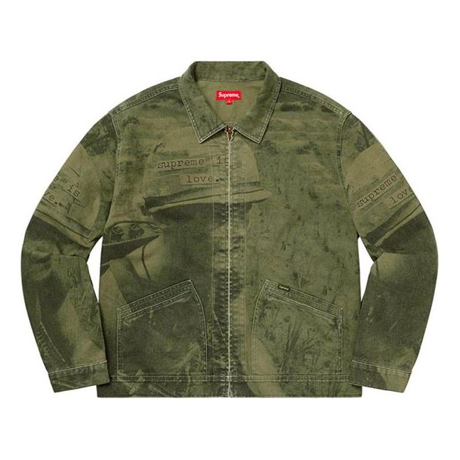 Supreme FW19 Week 1 Supreme Is Love Denim Work Jacket SUP-FW19-060