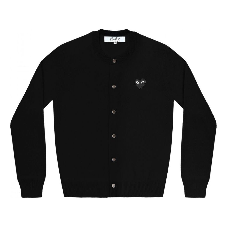 (WMNS) COMME des GARCONS PLAY Knit Cardigan Black Emblem 'Black' AZ-N023-051-1