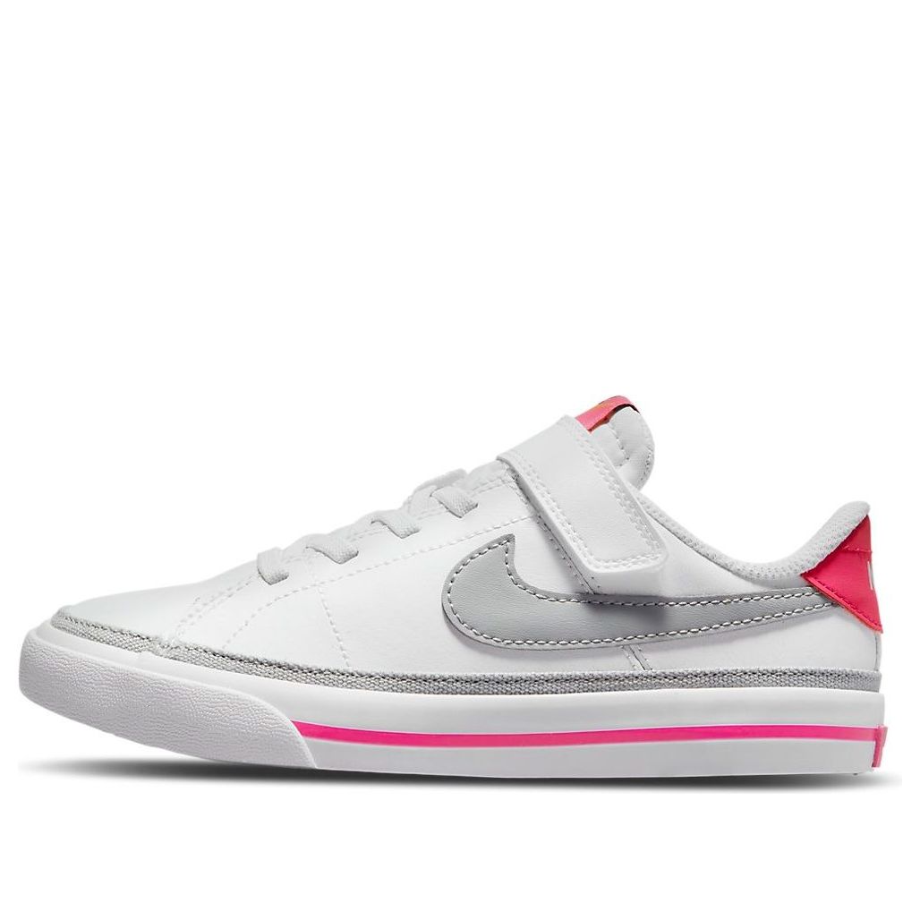 (PS) Nike Court Legacy 'White Pink Prime Light Smoke Grey' DA5381-111