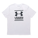 Men's Under Armour Gl Foundation Casual Round Neck Sports Breathable Short Sleeve White 1326849-100
