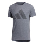 adidas Three-Bar Tee logo Applique Short-sleeve Tee Men Blue GR7071