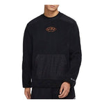 Nike CNY Chinese New Year's Edition Therma-Fit Logo Embroidered Loose Fleece Sports Round Neck Pullover Black DQ5062-010