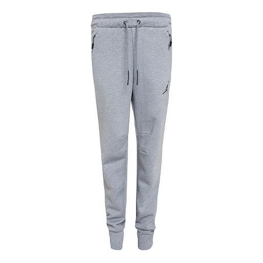 Air Jordan Icon Fleece Cuffed Sweatpants 'Grey' 809475-065