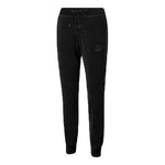 (WMNS) PUMA Iconic Embroidery Logo Knitting Trousers Black 532951-01