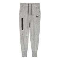 (WMNS) Nike Sportswear Tech Fleece Zipper Slim Fit Bundle Feet Sports Pants/Trousers/Joggers Dark Grey CW4293-063